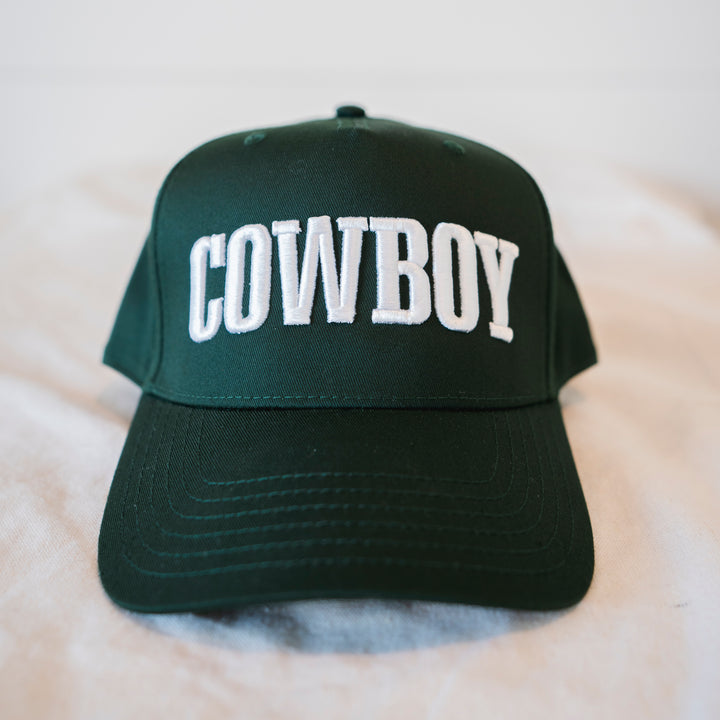 Cowboy Hat Green/White