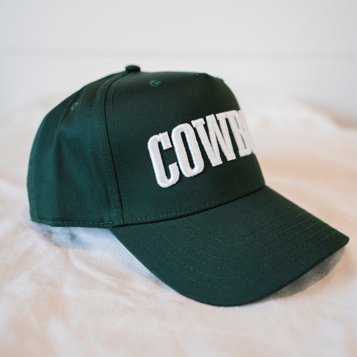 Cowboy Hat Green/White